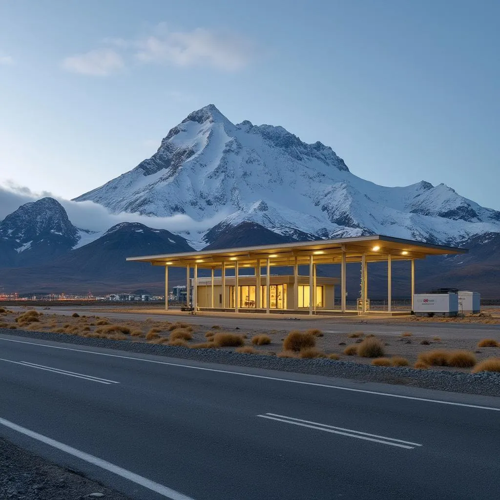 Estación YPF Full en la Patagonia