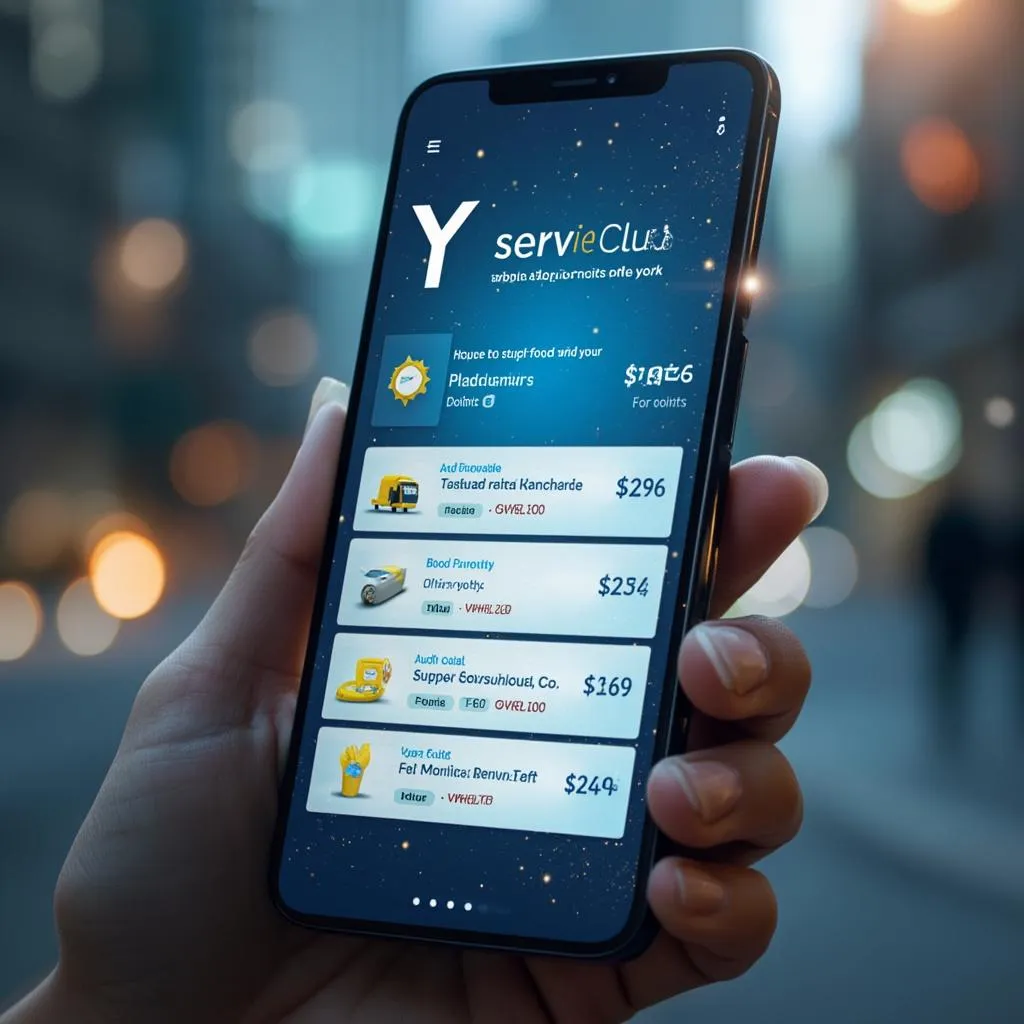 Aplicación móvil YPF Serviclub